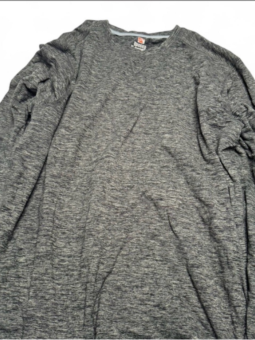 Rugged Basics Men's Heather Charcoal Crewneck Sweater
